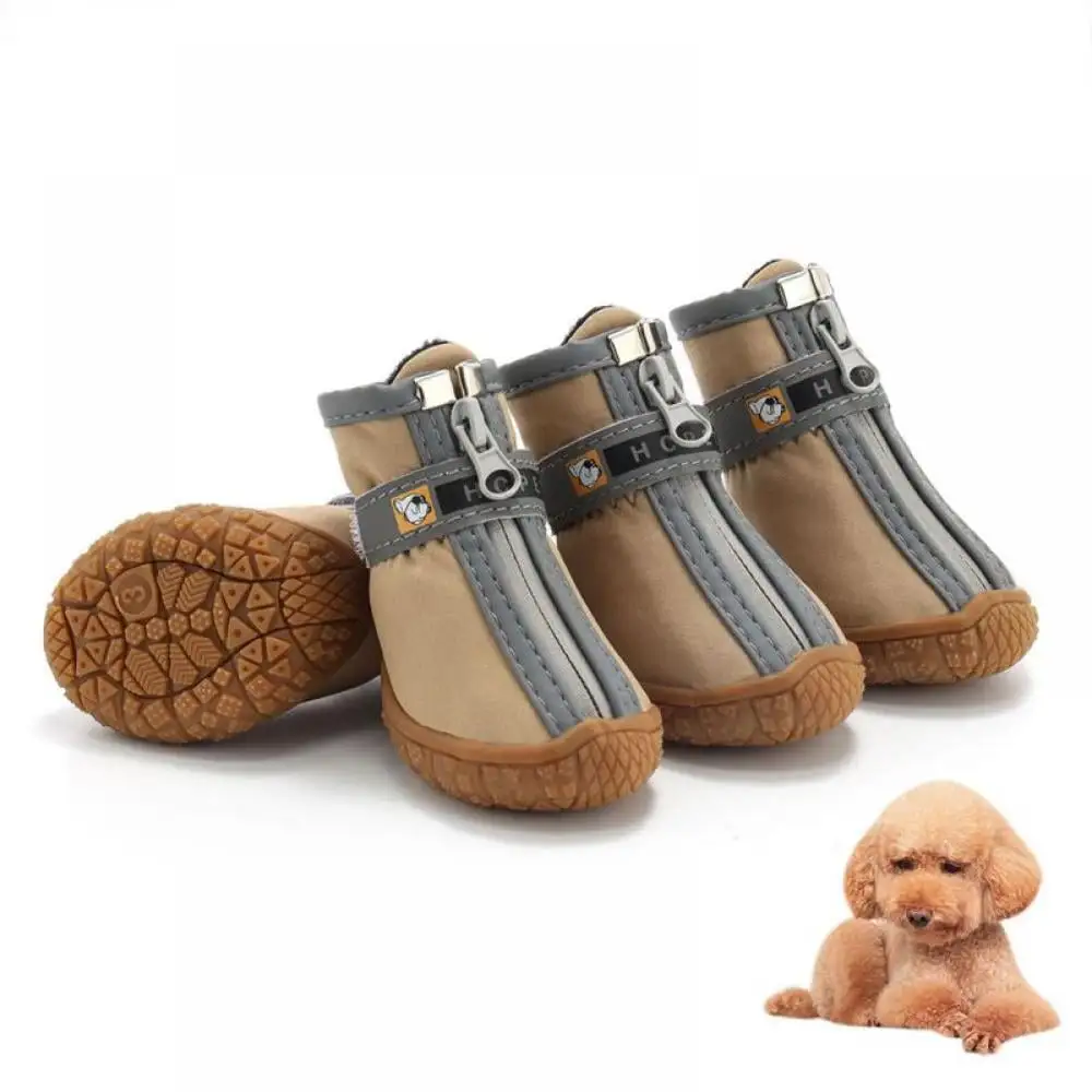 Altsales Dog Boots. Winter Waterproof Anti-skating Shoes. Outdoor Anti-Slip Booties for Small Pet Puppy Dogs Cats