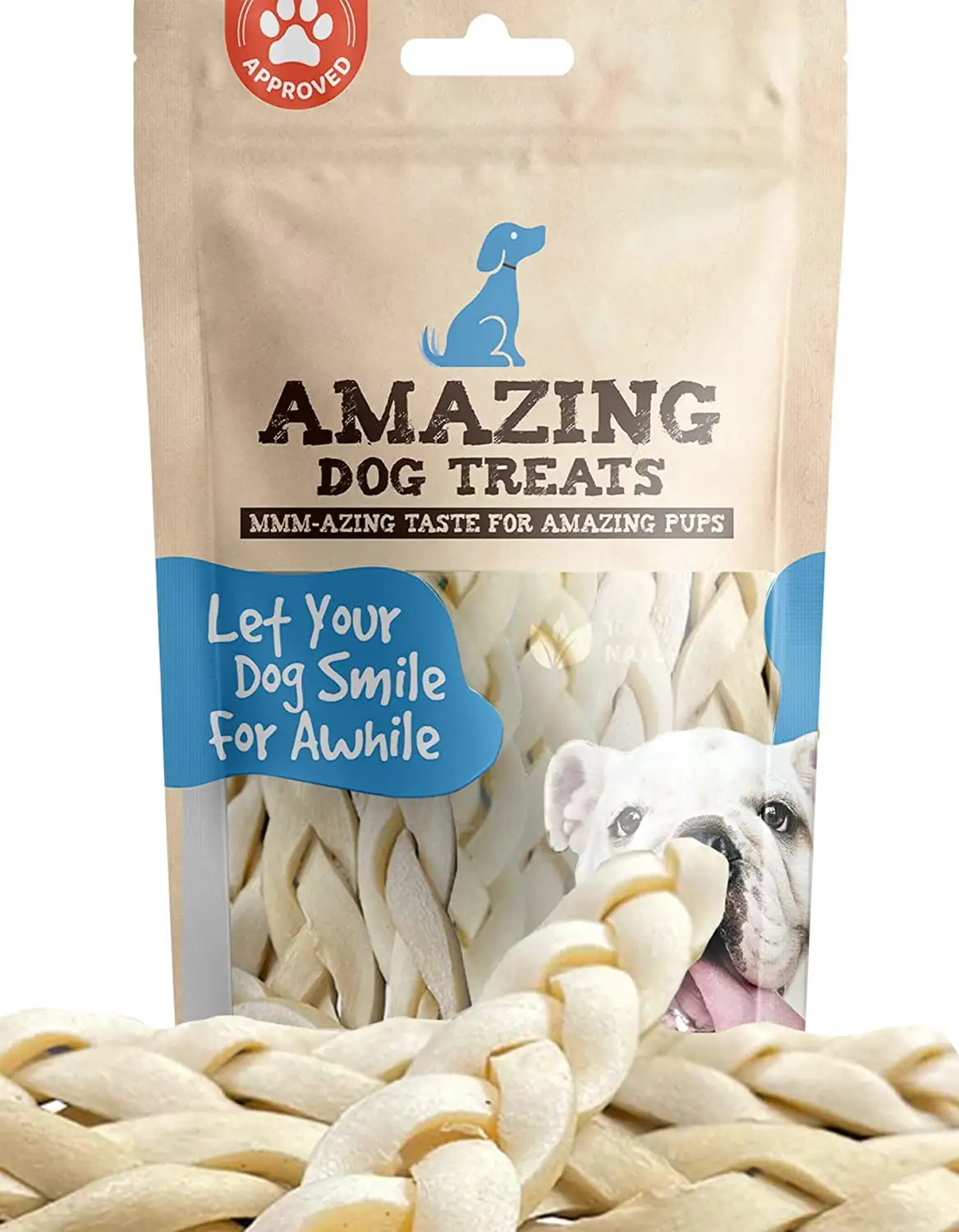 Amazing Dog Treats - 6 Beef Cheek Braids