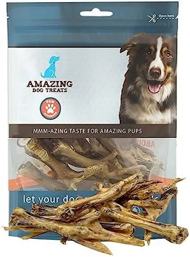 Amazing Dog Treats Chicken Feet - Grade A Chicken Feet - Made in USA