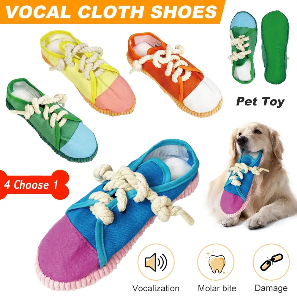 Amerteer Dog Chew Toys. Aggressive Chewer Puppies Teething Chew Toys for Boredom. Pet Dog Toothbrush Chew Toys with Rope Toys. IQ Ball and More Squeaky Toy for Puppy and Small Dogs