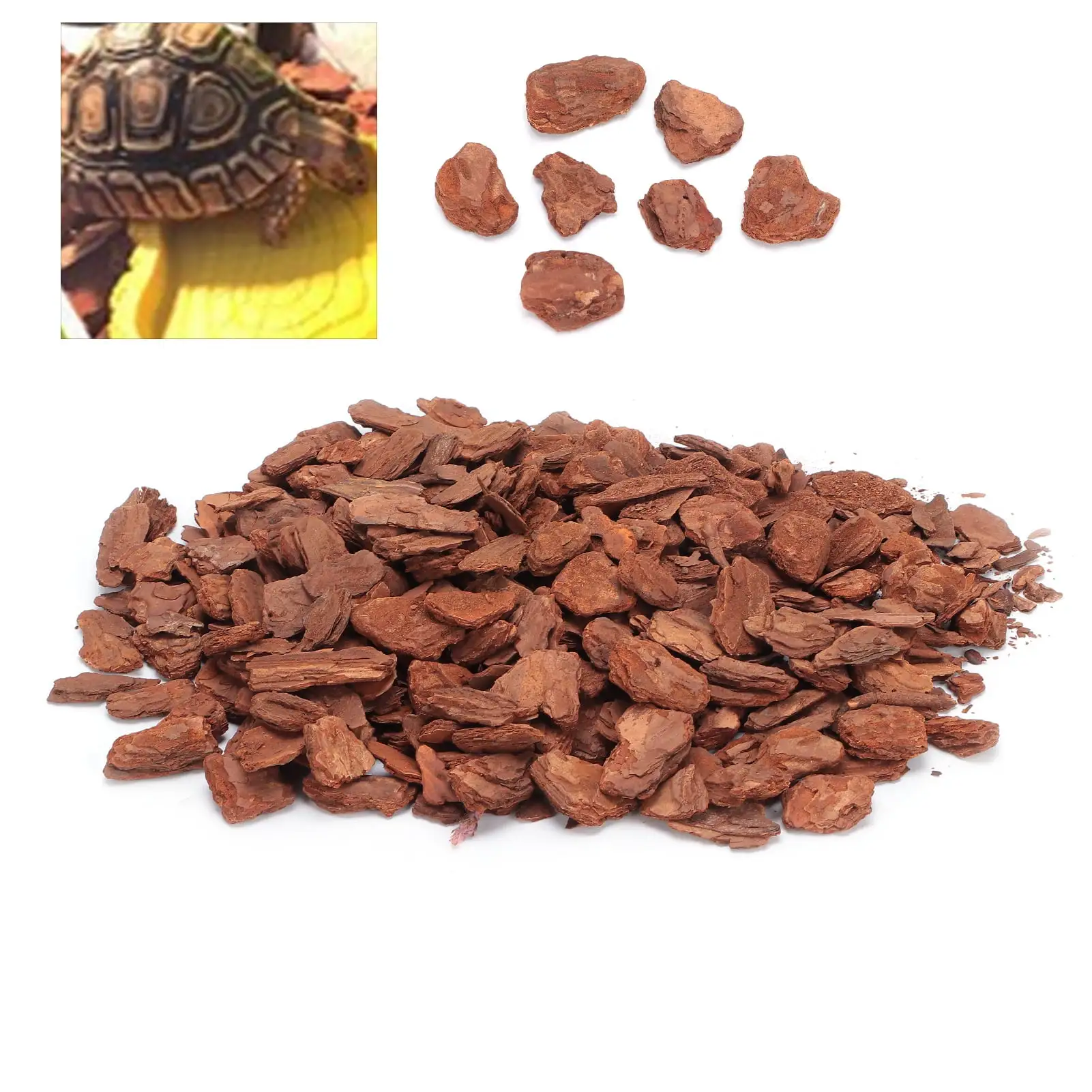 Amonsee Bark Bedding Lizard Bark Bedding Tortoise Bedding Reptile Bark Bedding Terrarium Bedding Pet Accessories