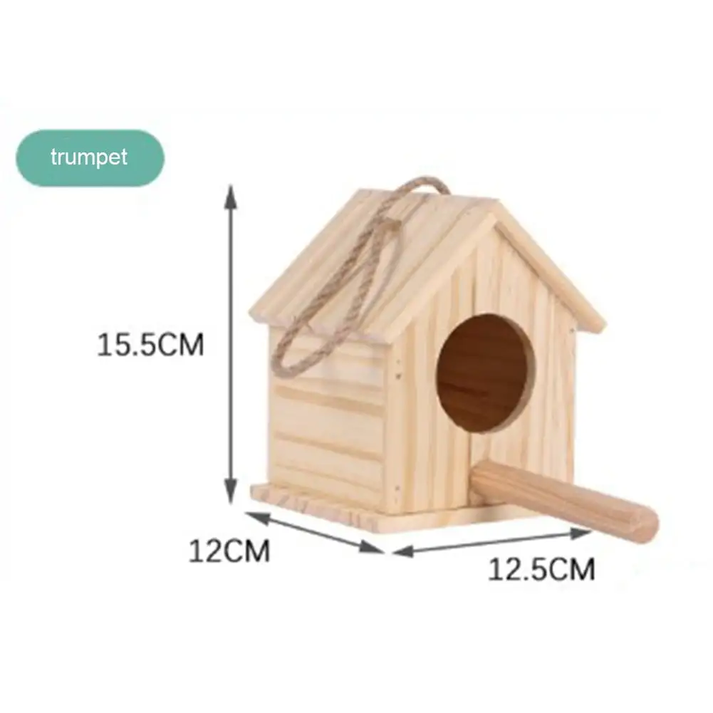 Ana Wooden Bird Breeding Nest Box for Bird Parakeet Budgie Cockatiel Nesting House(S)