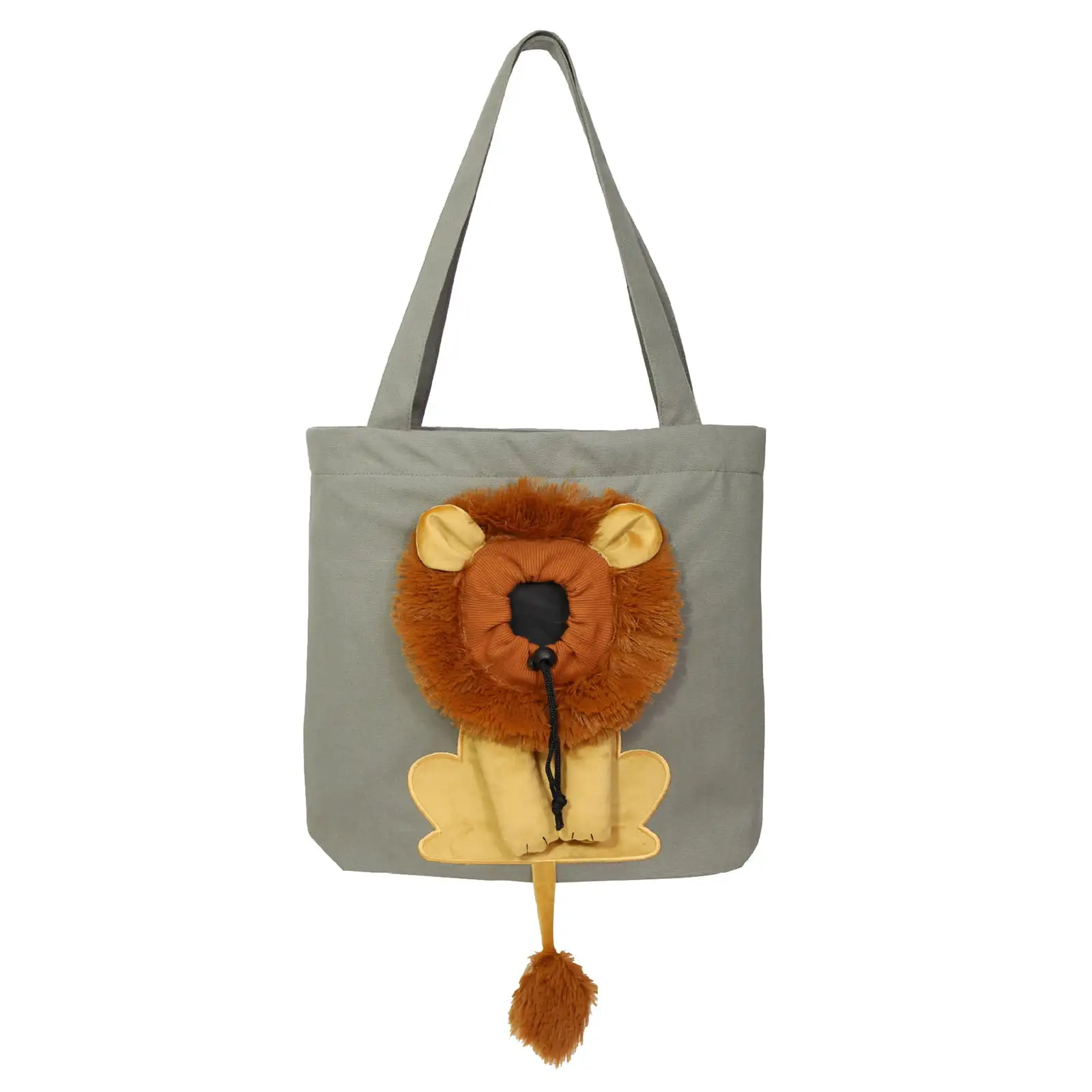 Animal Shapes Show Head Pet Canvas Shaped Shoulder Bag Cat Dog Small Go Out Handbag