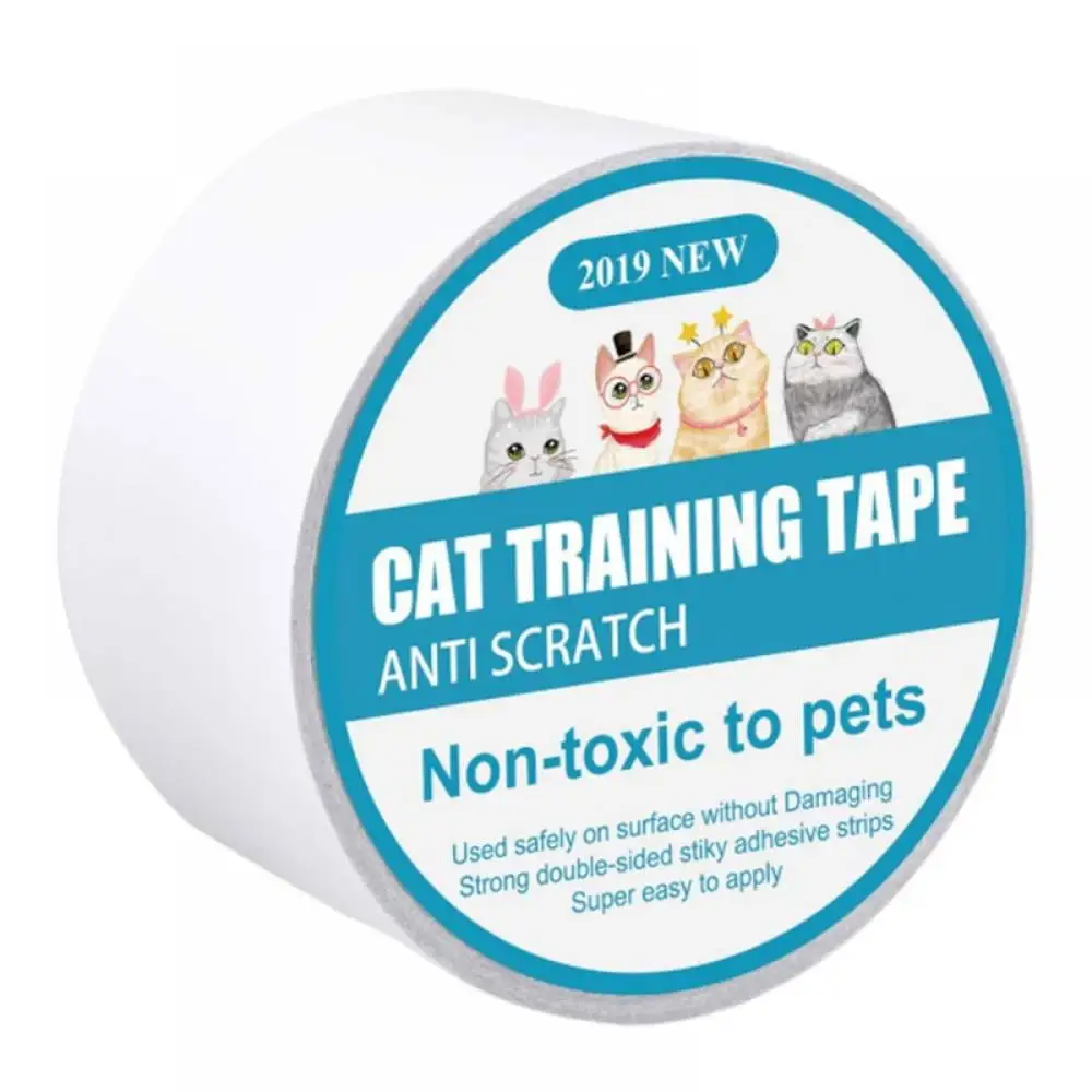 Anti-Scratch Cat Training Tape. Cat Scratch Prevention Tape for Furniture.Couch.Door.Carpet.Pet Scratch Protector. 196.85*2.5