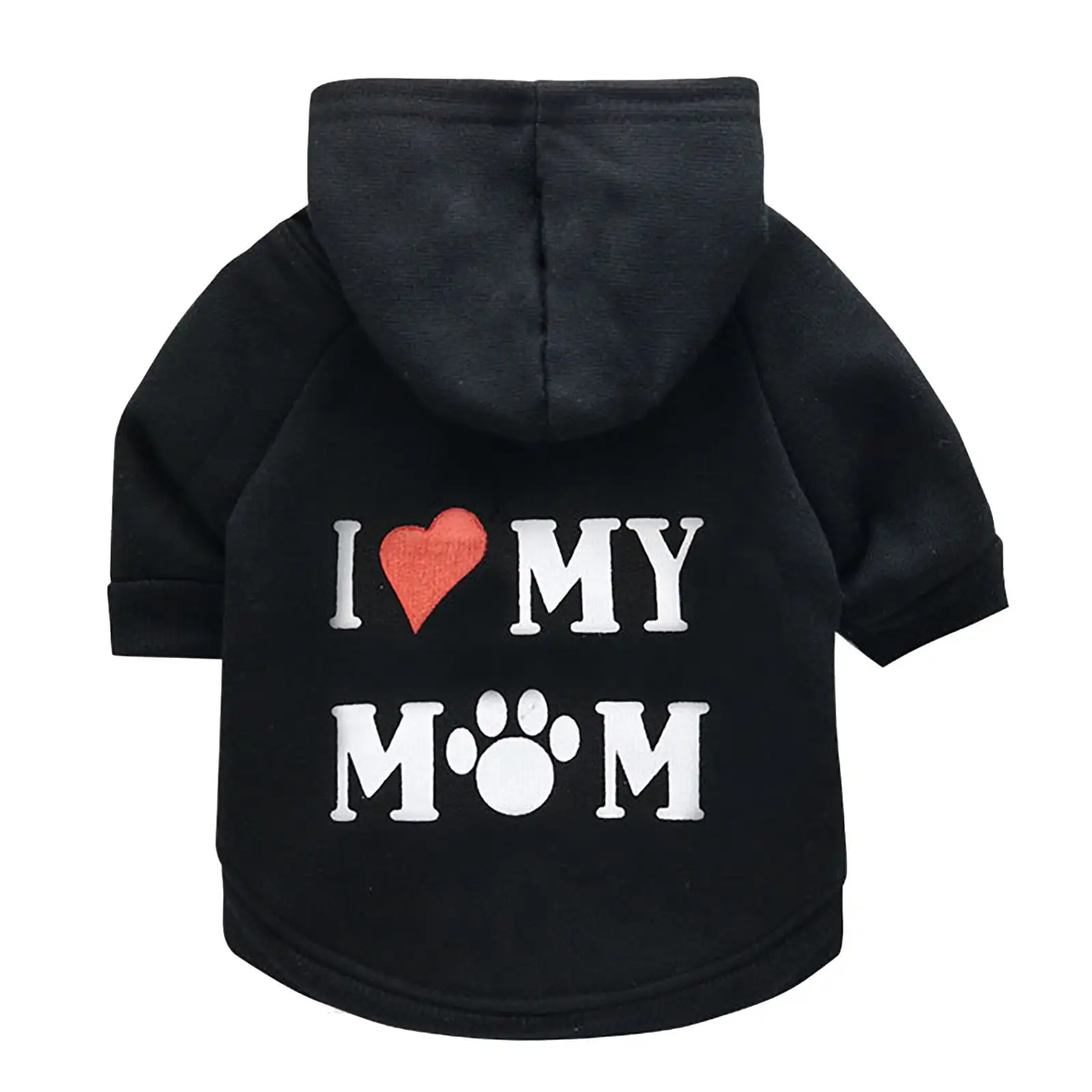 Apmemiss Dog Christmas Gifts Clearance Dog Sweater Dog Hoodie Cold Weather Dog Coat Hooded Sweatshirt for Puppies.Cats. Small Medium Large Dogs(I Love My Mom) Dog Christmas Gifts. L