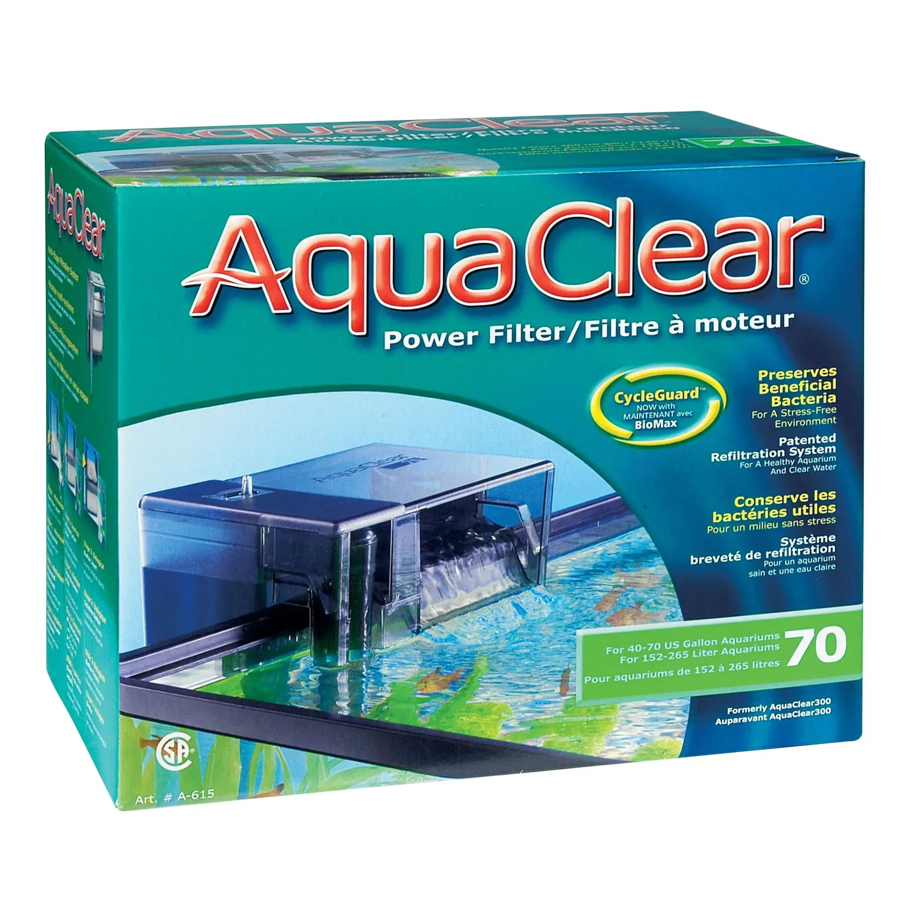 AquaClear - Fish Tank Filter - 40 to 70 Gallons - 110v