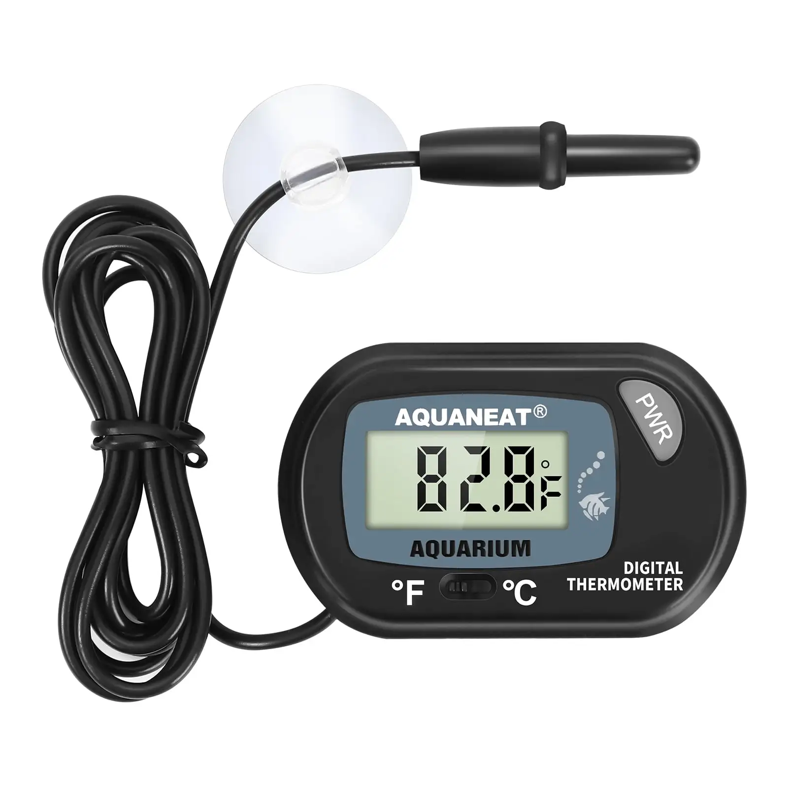 Aquaneat 1 Pack Aquarium Thermometer Digital Fish Tank Water Temperature Test