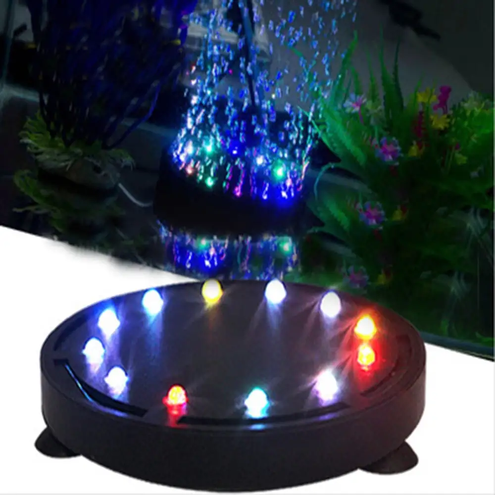 Aquarium 12 Fish for Uk Aquarium Air Pump Curtain Bubble Submersible Led Tank Stone Light Aquarium Accessories Aquarium Filter Decorations Light