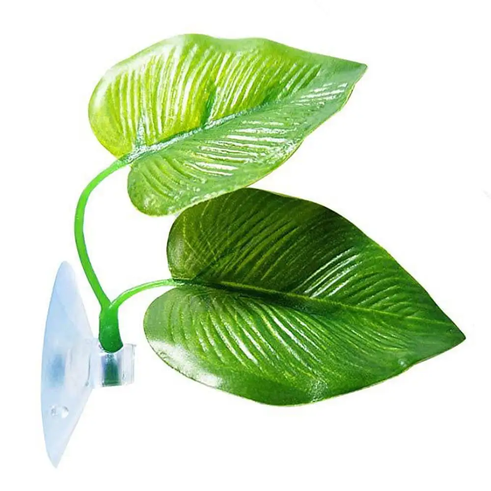 Aquarium Accessories New Artificial Leaf Betta Hammock Fish Rest Bed Tropical Aquarium Decor Leaves Green