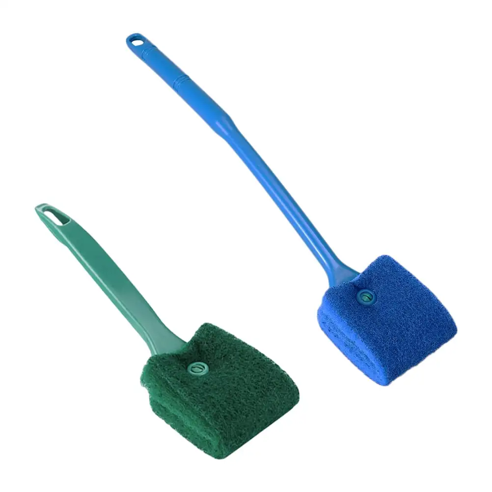 Aquarium Algae Cleaner Fish Tank Cleaning Brush Algae Scrubber Algae Remover Fish Tank Accessories Blue