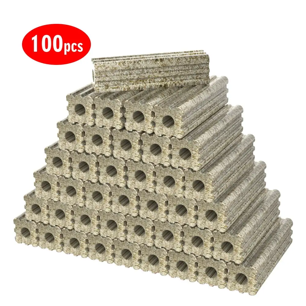 Aquarium Filter Media Porous 100pcs Bio Ceramic for Fresh Water. Sea Water Aquarium Fish Tank and Koi Pond (3DS Nano Ceramic)