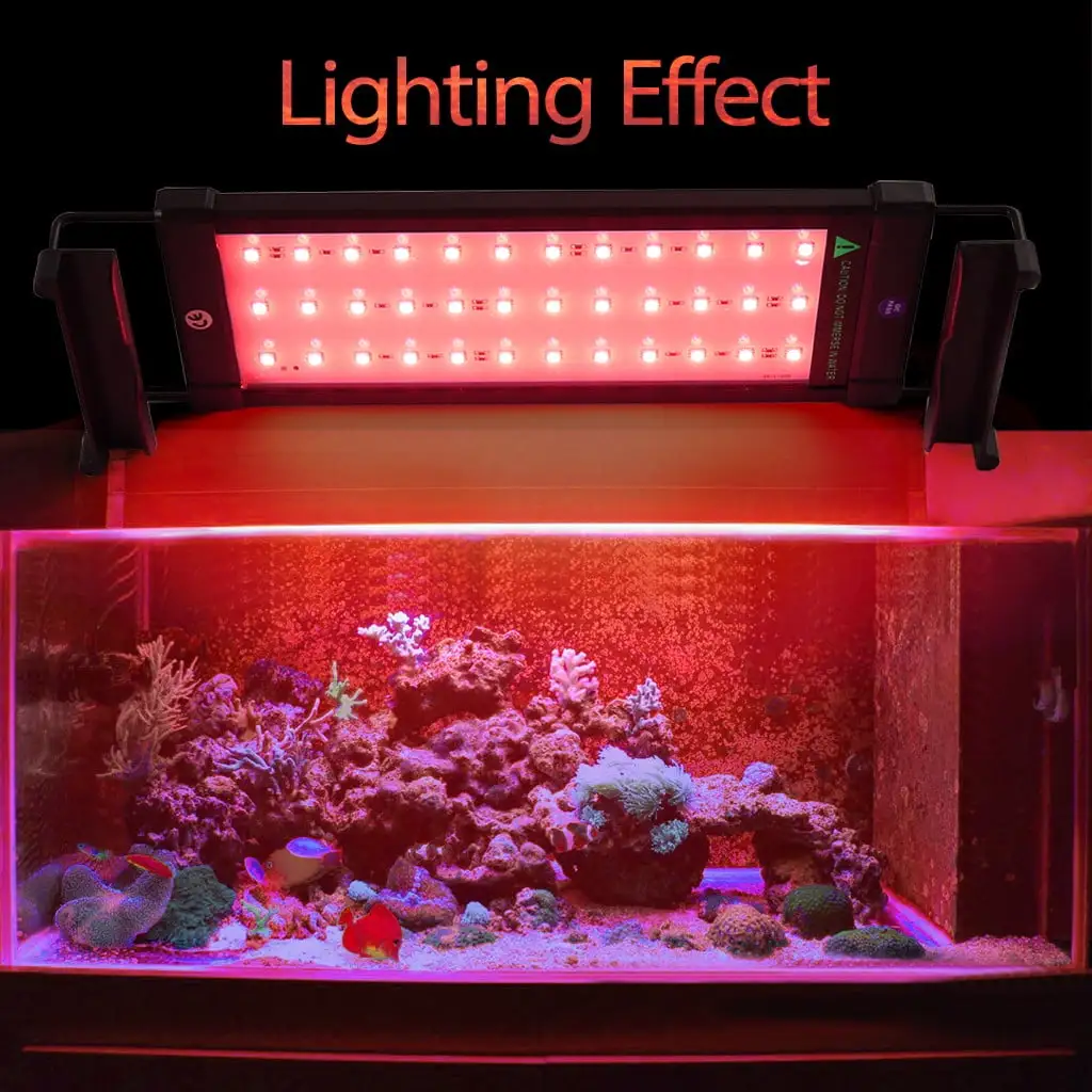 Aquarium Hood Lighting Color Changing Remote Controlled Dimmable RGBW LED Light