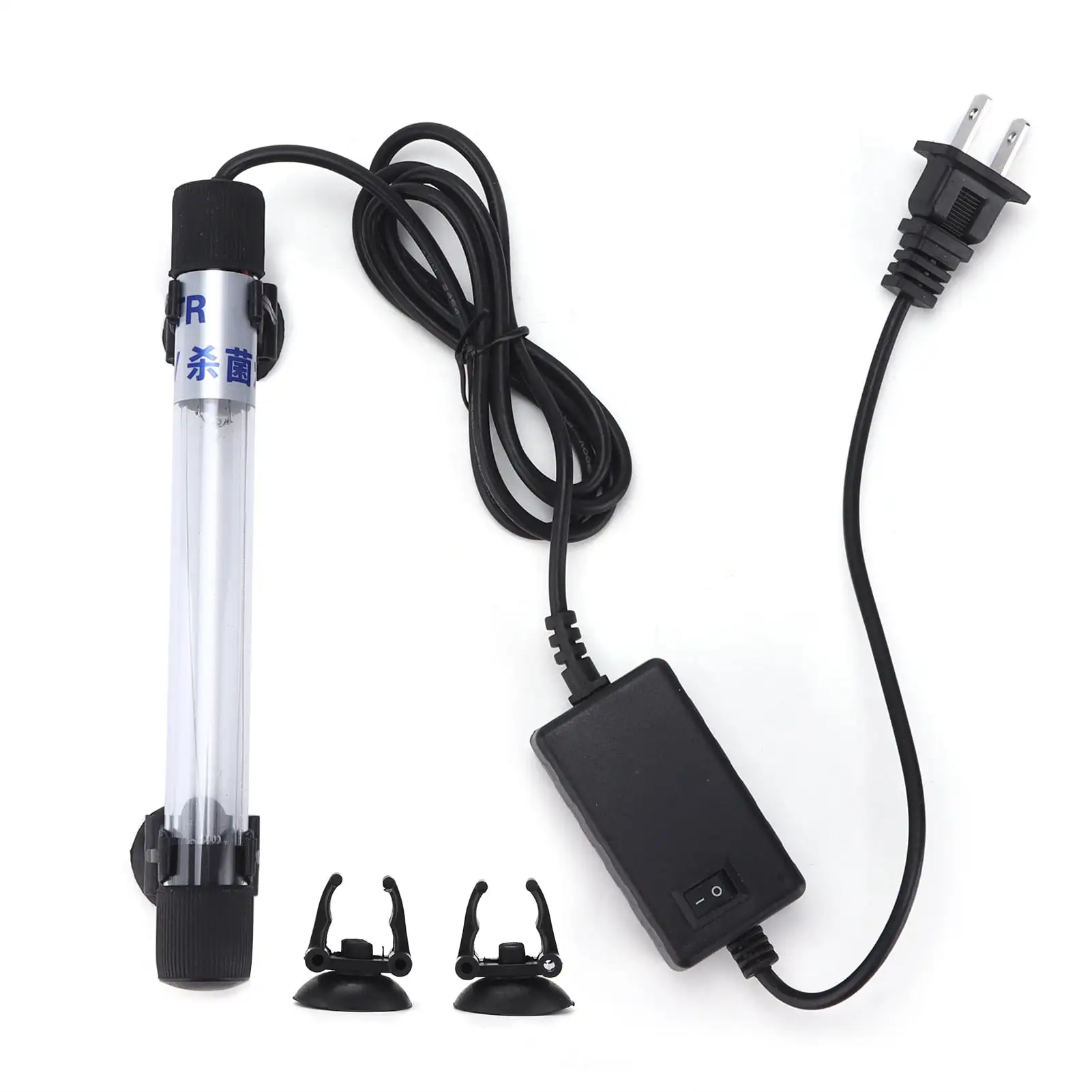 Aquarium Submersible Clean Light. Green Algae Clean UV Sterilizer Lamp Maintain Water Quality Convenient With Suction Cup For