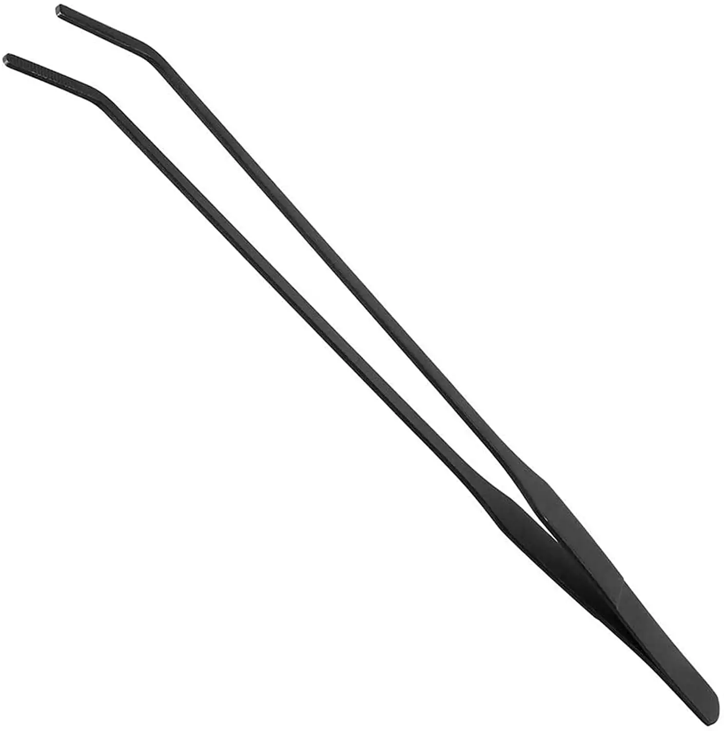 Aquarium Tweezers Extra Long 15 inches. Stainless Steel Straight and Curved Tweezers