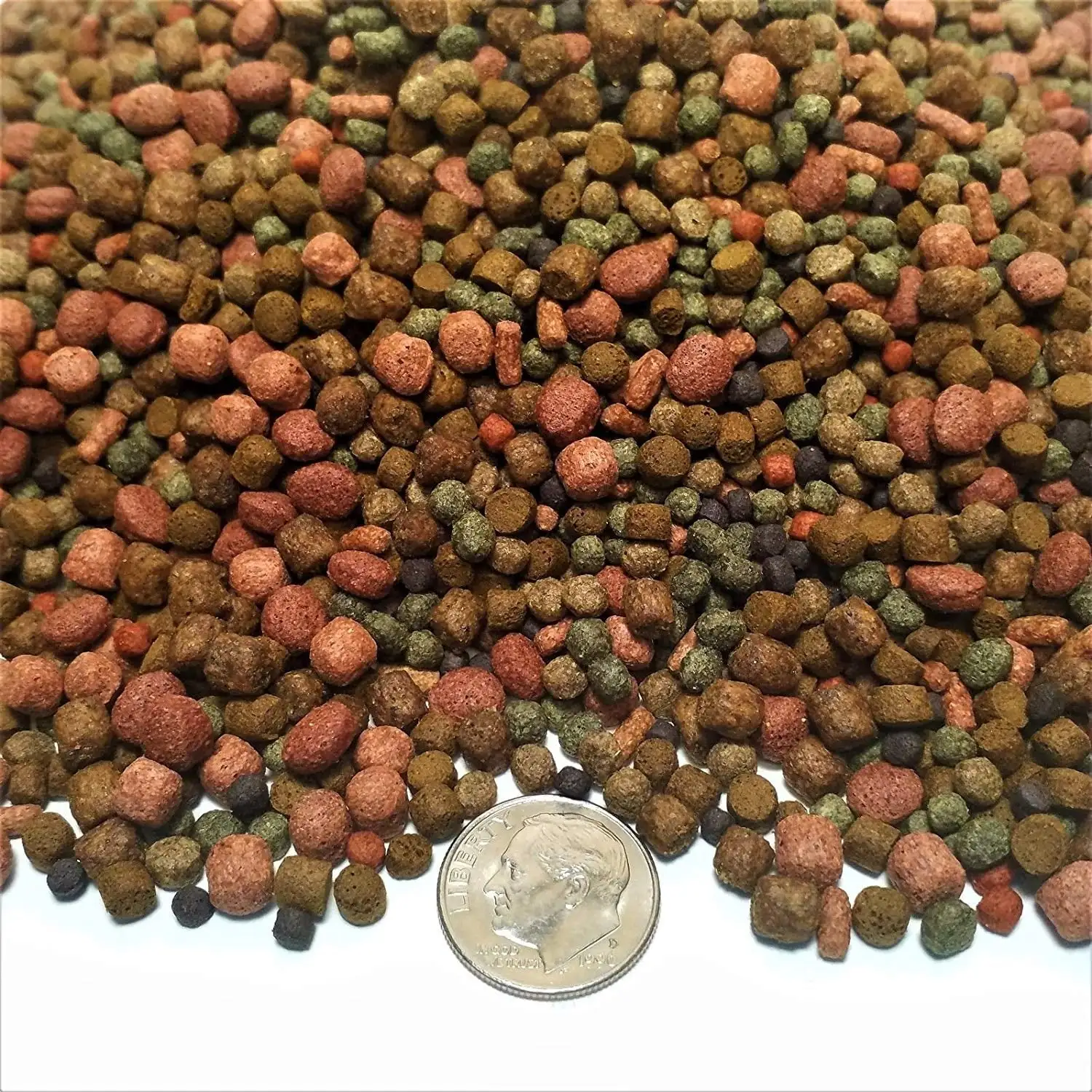 Aquatic Foods 11-Type Medium/Large Fish Ultra Premium Floating Pellet Blend. - 1/8-lb...GB-590