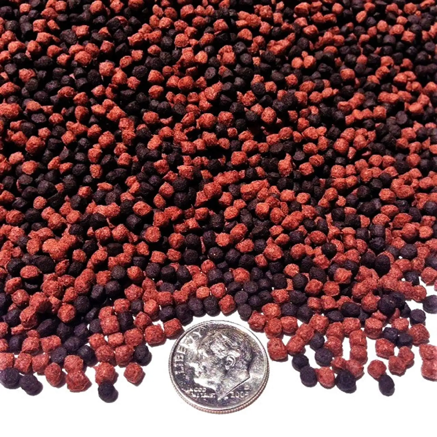 Aquatic Foods California Blackworm & Beef Heart Color Enhancing 1/8 Floating Pellets. for All Tropicals & Pond Fish...1/2-lb