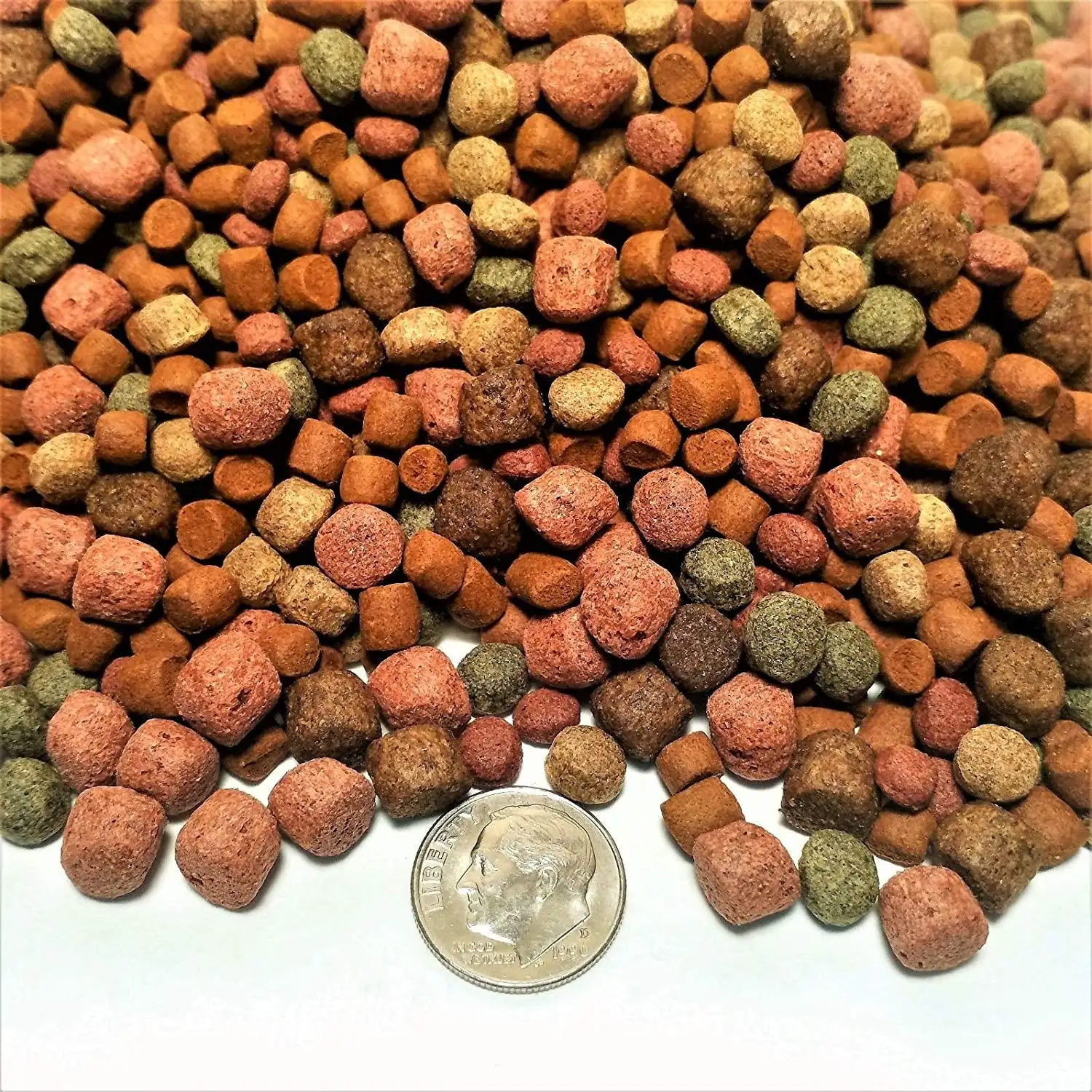 Aquatic Foods Large Cichlid 6-Type Premium Floating Pellet Blend. - 1/2-lb GB-580