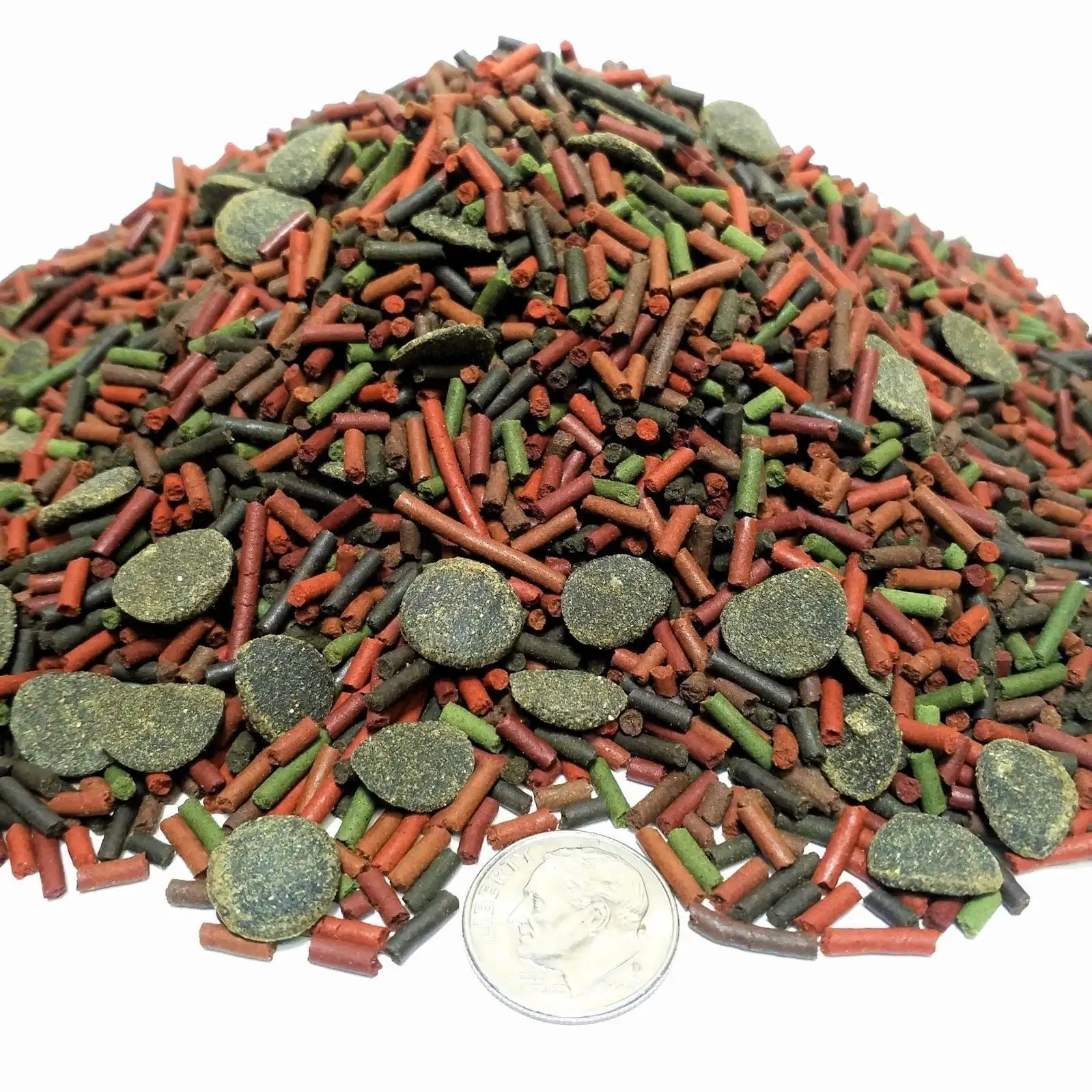 Aquatic Foods Ultra 8 Type Micro Sticks Blend with Small Spirulina Algae Wafers - 1/2-lb...GB-140