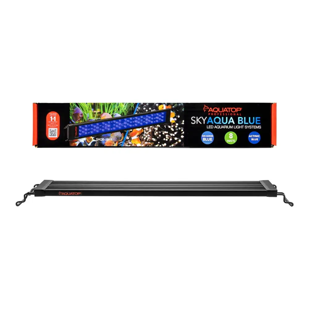 Aquatop LED Aquarium Blue Light. Actinic Spectrum. Fits 12-18 inch tank. SkyAqua Blue. UL & CSA. SAQB-1218