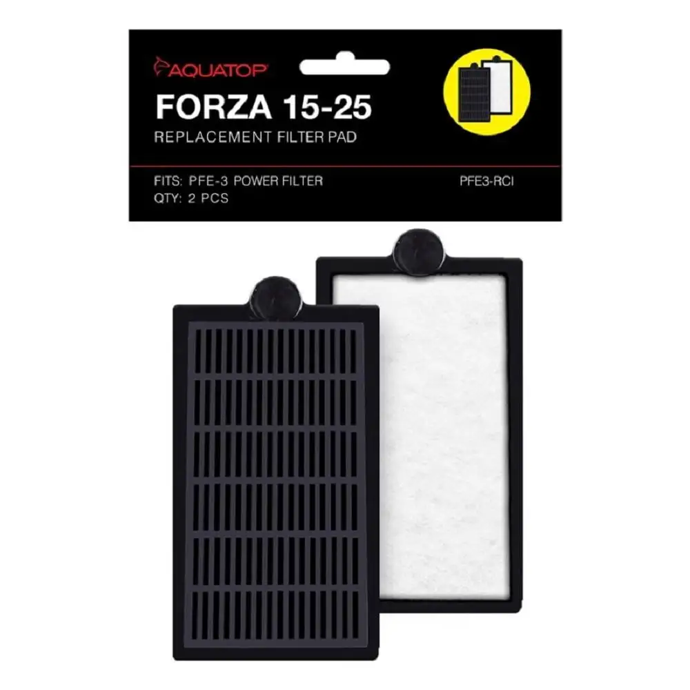 Aquatop PFE3-RCI FORZA Replacement Filter Insert with Activated Carbon for PFE-3. 2-Pack