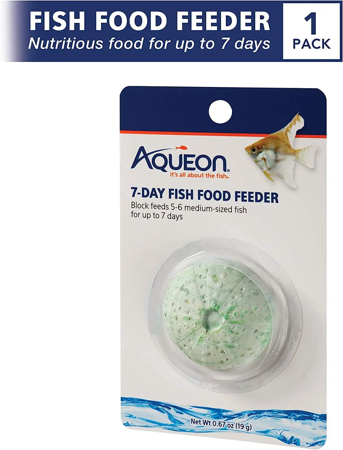 Aqueon 7-Day Fish Food Feeder. 1 Pack