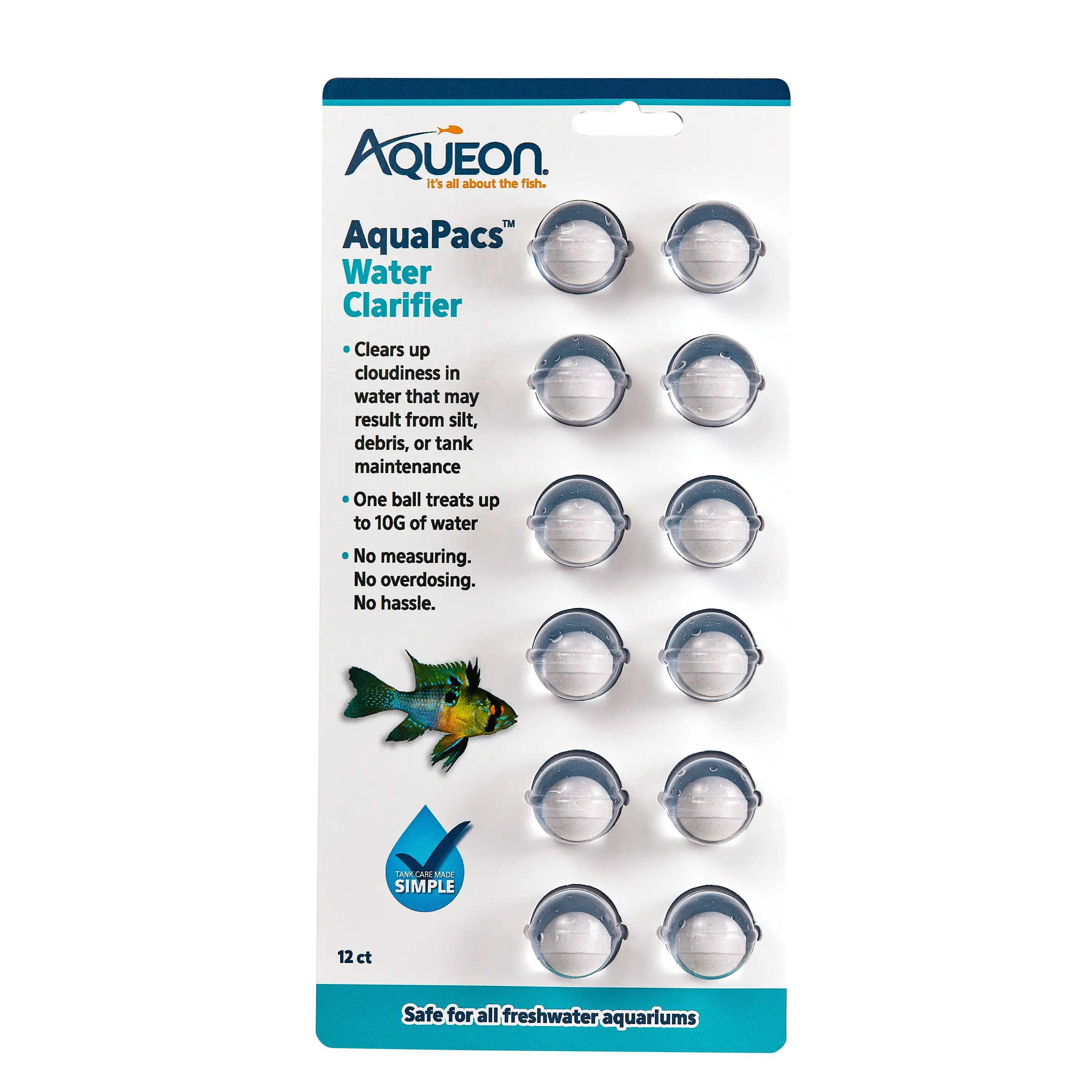 Aqueon AquaPacs Water Clarifier 2 Pack. 10 Gallon