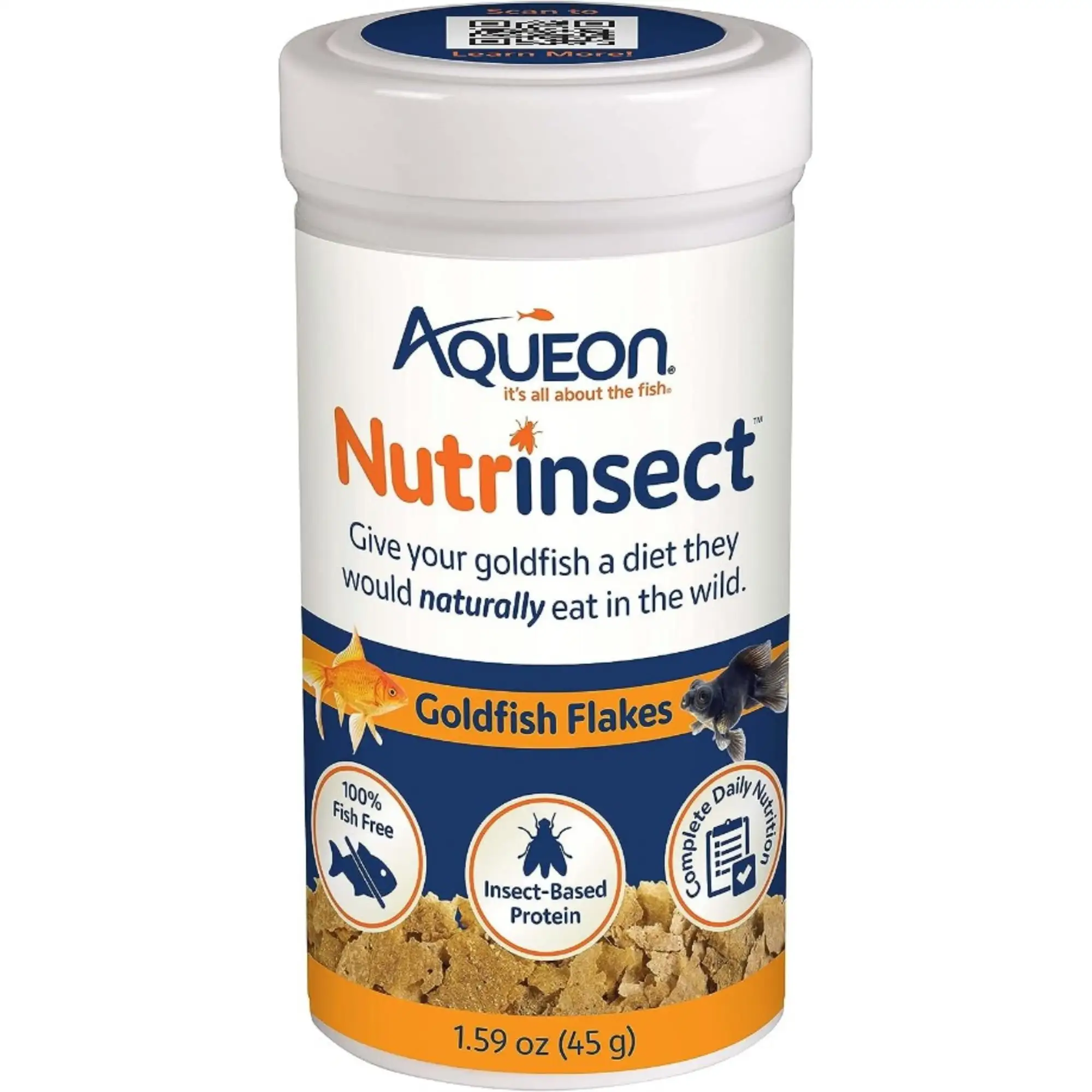 Aqueon Nutrinsect Goldfish Flakes