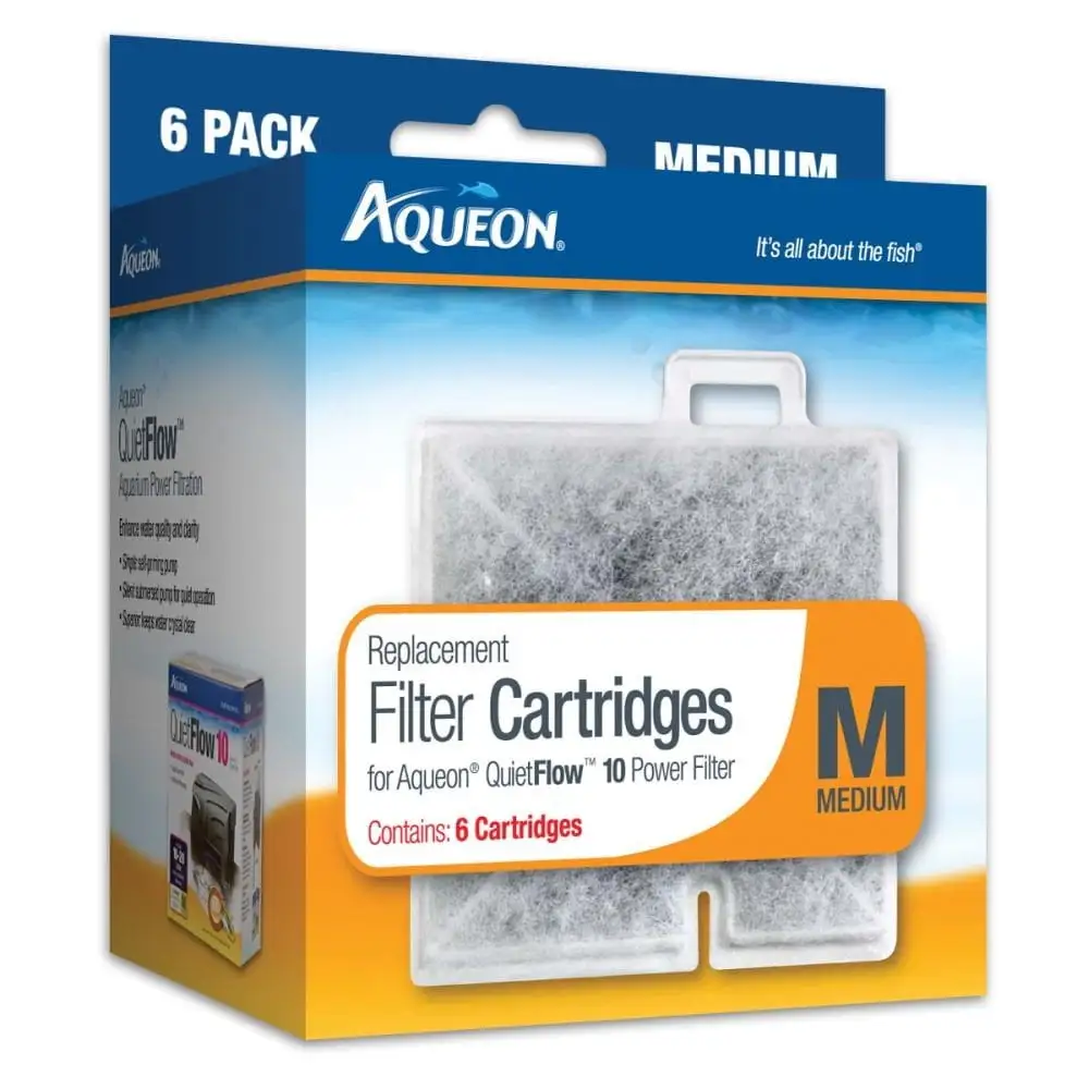 Aqueon QuietFlow Filter Cartridge. Medium. 6-Pack