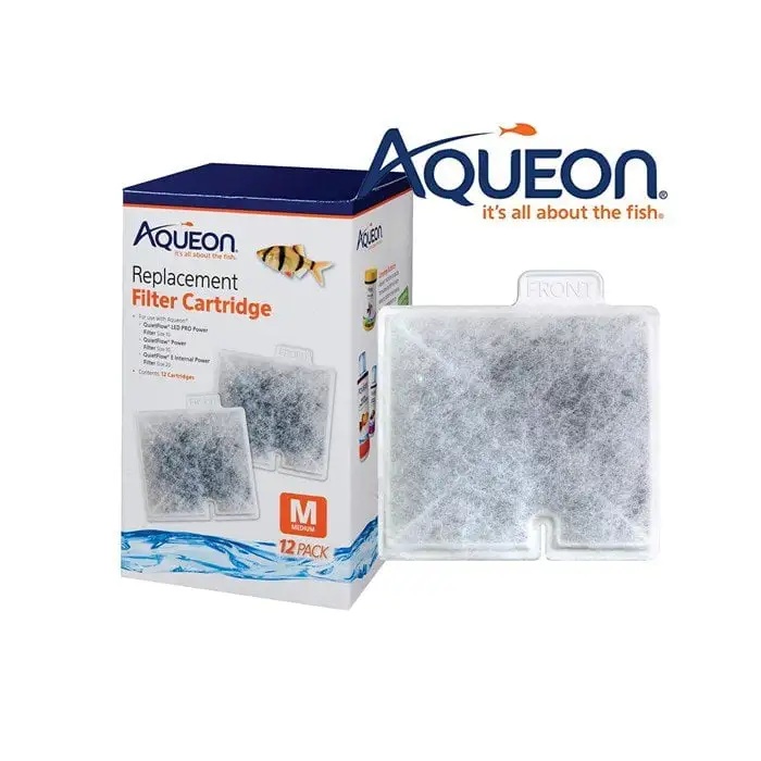 Aqueon QuietFlow Replacement Filter Cartridges Medium 12 Pack