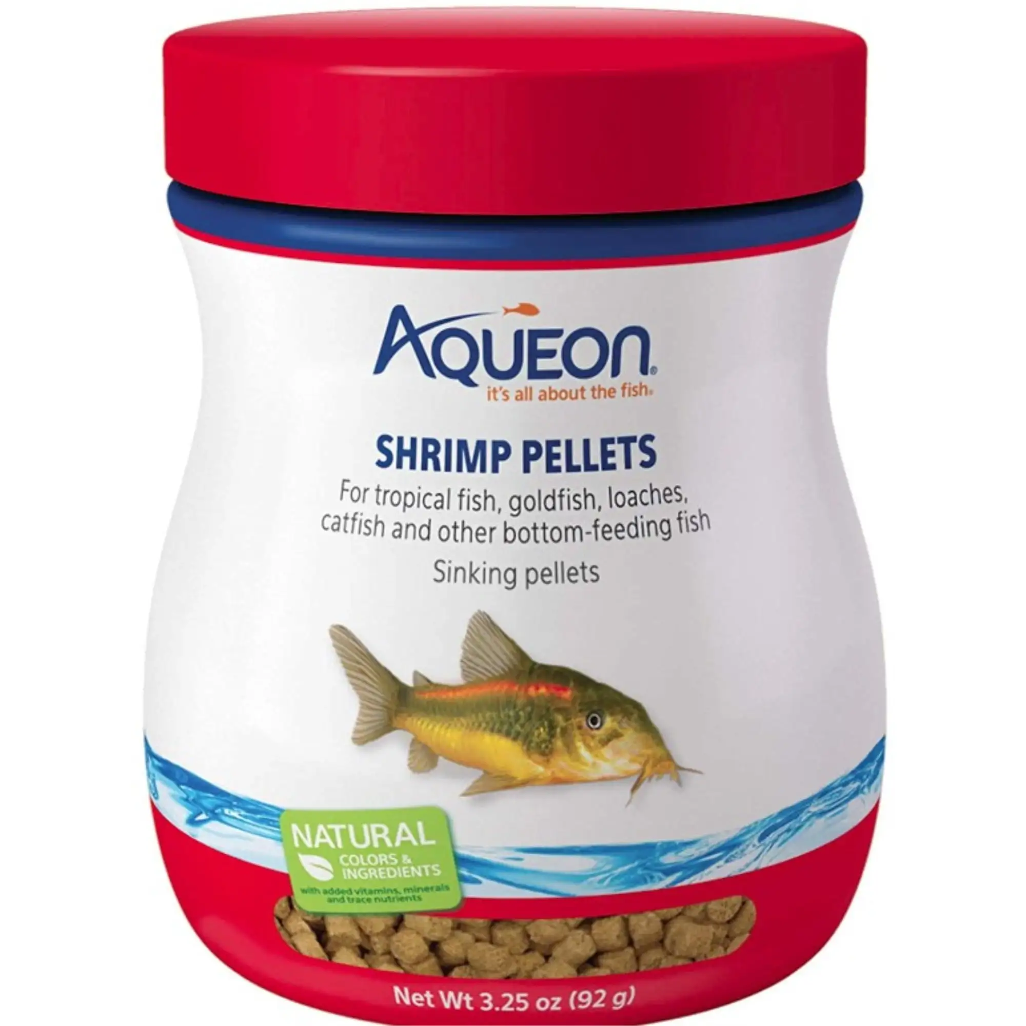 Aqueon Shrimp Pellets Fish Food Sinking Pellets for Tropical Fish and Bottom Feeders