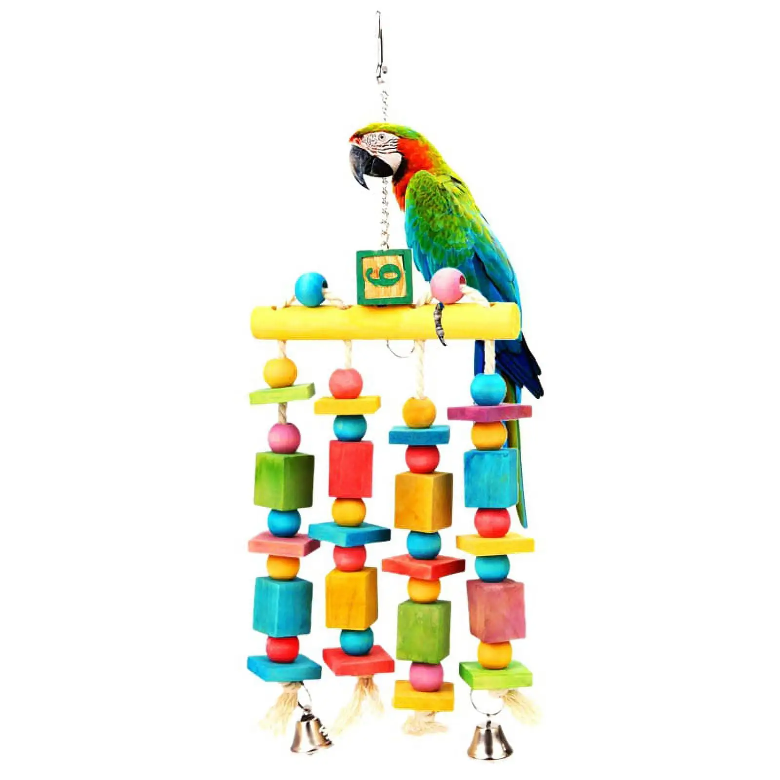 Ardorlove Colorful Bird Toys for Parrot Chewing Toys Cockatiel African Grey Parrot Birds Toys