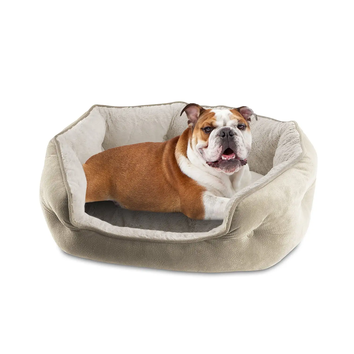 Arlee Cozy Oval Round Cuddler Pet Dog Bed - Memory Foam - Chew Resistant - Medium/Large (choose your color)