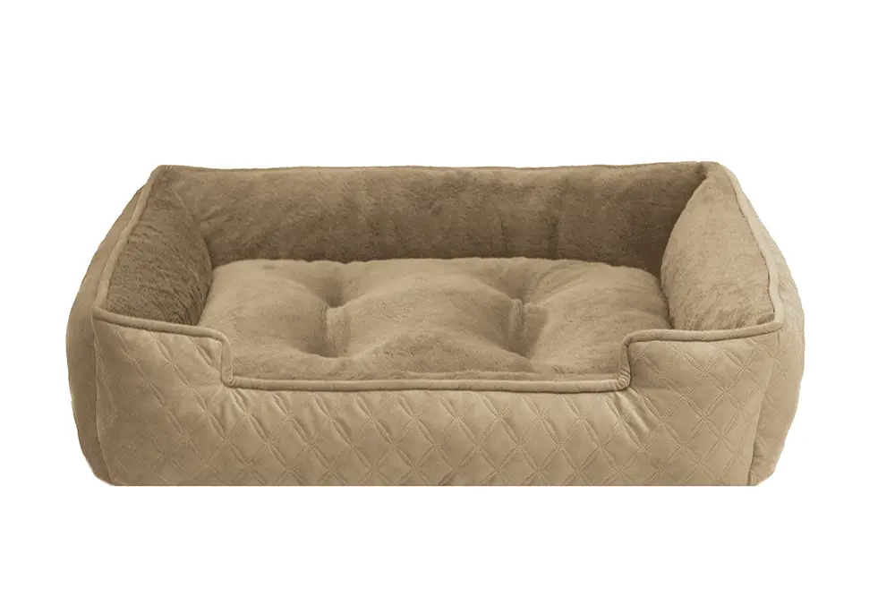 Arlee Lounger and Cuddler Style Pet Bed for Dogs and Cats