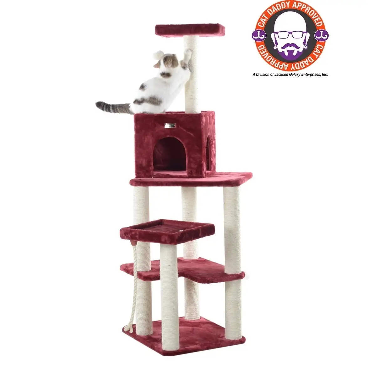 Armarkat Classic Cat Tree Model A6902B. 69 inch Burgundy