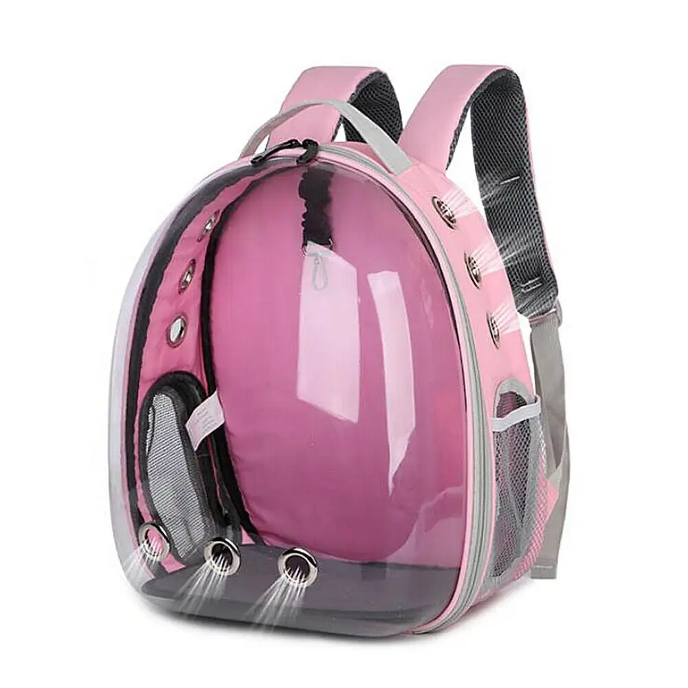 Astronaut Capsule Cat Backpack. Pink