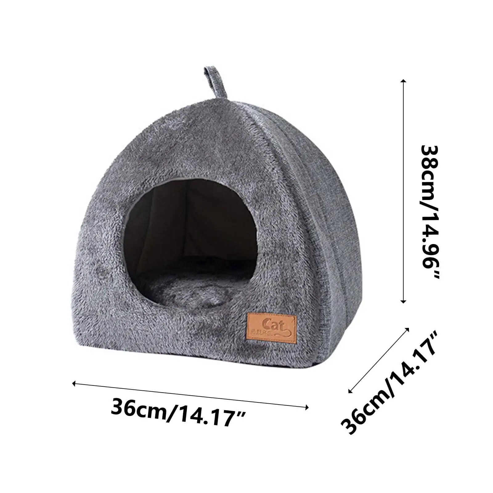 Augper Warehouse Cats Cave Cats House For Outdoor Cats Bed Cave Cats House Outdoor House With Removable Mat Foldable Cats Bed Pet Beds Cosy