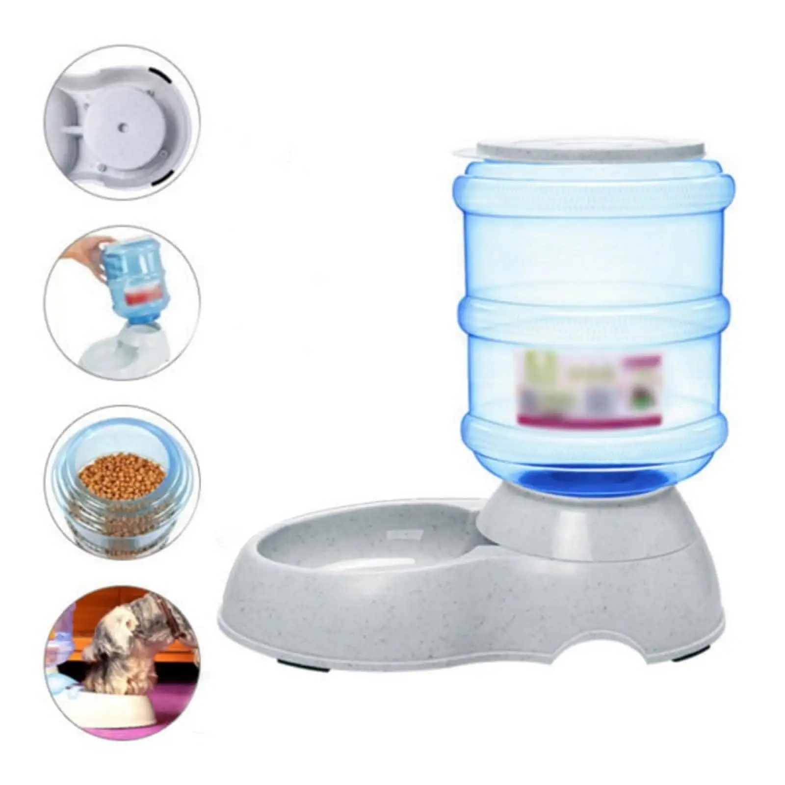 Automatic Feed Dispenser for Dog and Cat. Pet Feeder. Food and Water Dispenser. Dog Automatic Dispensers