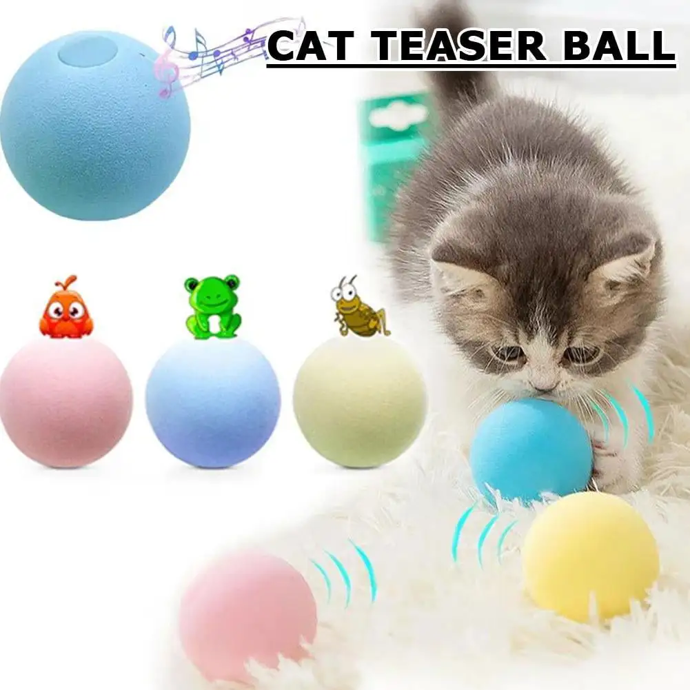 Automatic Rolling Ball Electric Cat Toys Interactive for Cats Training Self-Moving Kitten Toys Pet Accessories