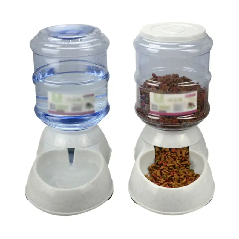 Automatic feed dispenser. pet feeder. food and water dispenser. dog bowl. automatic for dog cat