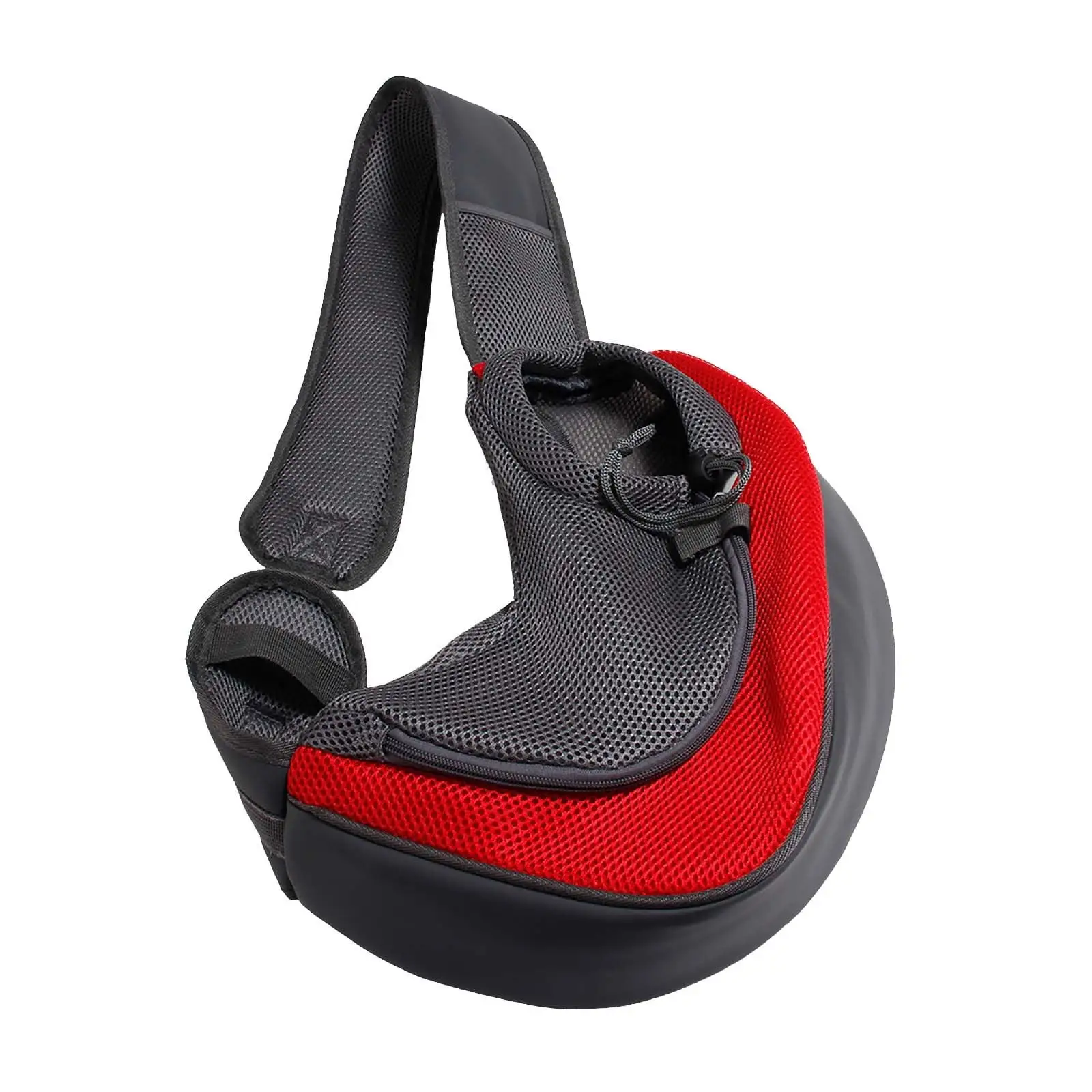 Avtoify Pet Supplies. Body Portable Bag For Going Out Dog Chest Pet Backpack Breathable Pet Shoulder Bag Body Bag Red