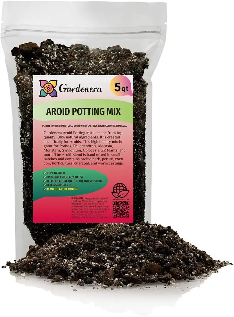 ? BEST POTTING MIXES - Aroid Potting Mix - Soil Free Blend for Aroids - Growing Medium for House Plants by ://N ?? LOVA - (5 Quart Bag)