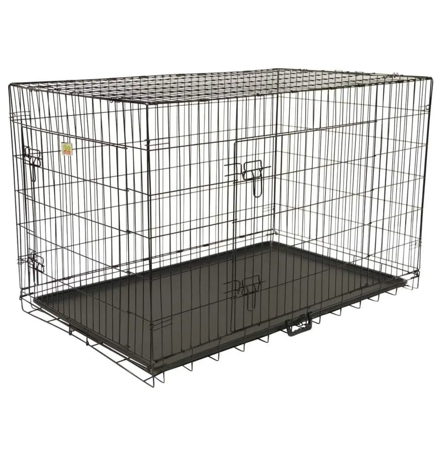 BIN24 30-Inch Two Door Folding Metal Cage with Divider