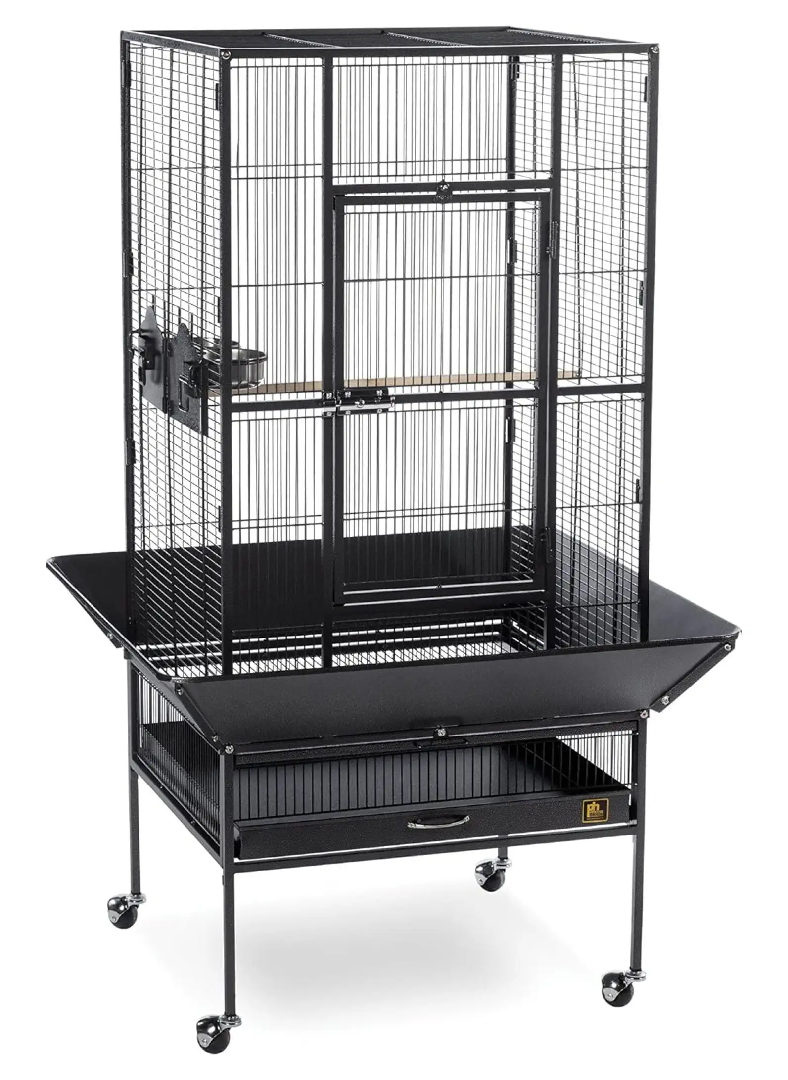 BIN24 3352BLK Park Plaza Cage. Black Hammertone. Large