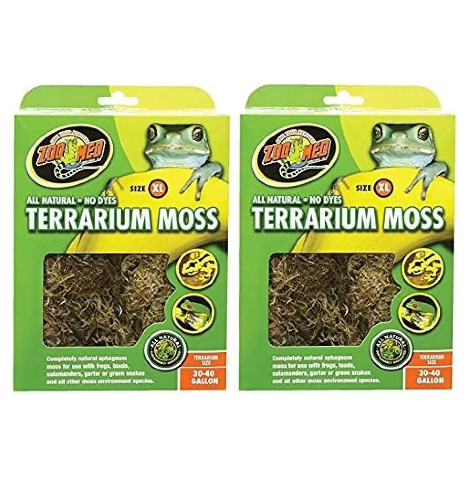 BIN24 Terrarium Moss [Set of 2] Size: 30-40 Gallons