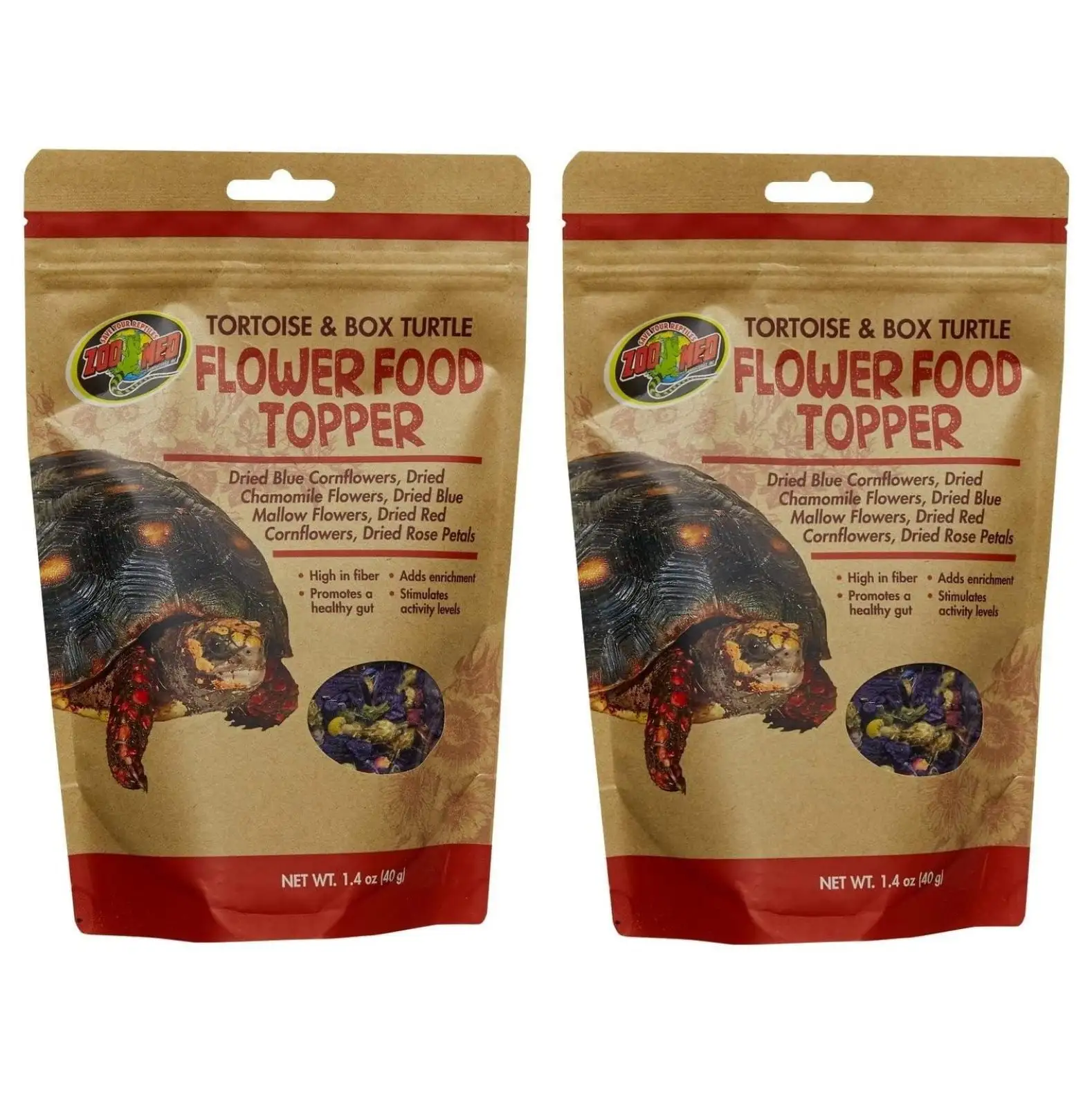 BIN24 Tortoise & Box Turtle Flower Food Topper 1.4 oz - Pack of 22