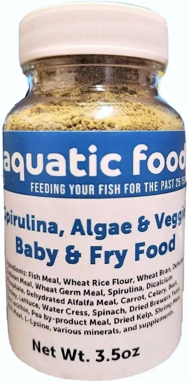 Baby & Fry Food of Spirulina. Algae. Vegetables for Tropicals. Koi & Pond Fish...3.5oz Bottle