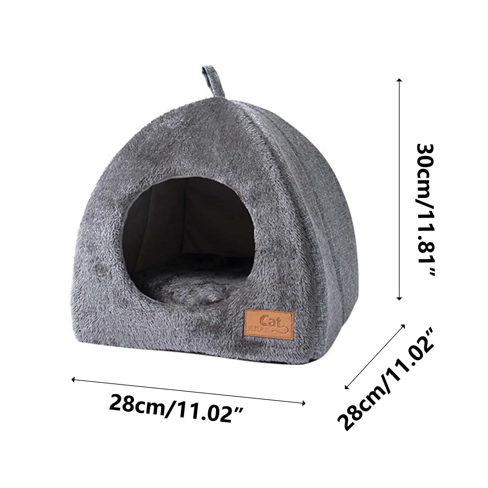 Back to School Savings! Feltree Cats Cave Cats House for Outdoor Cats Bed Cave Cats House Outdoor House with Removable Mat Foldable Cats Bed Pet Beds Cosy