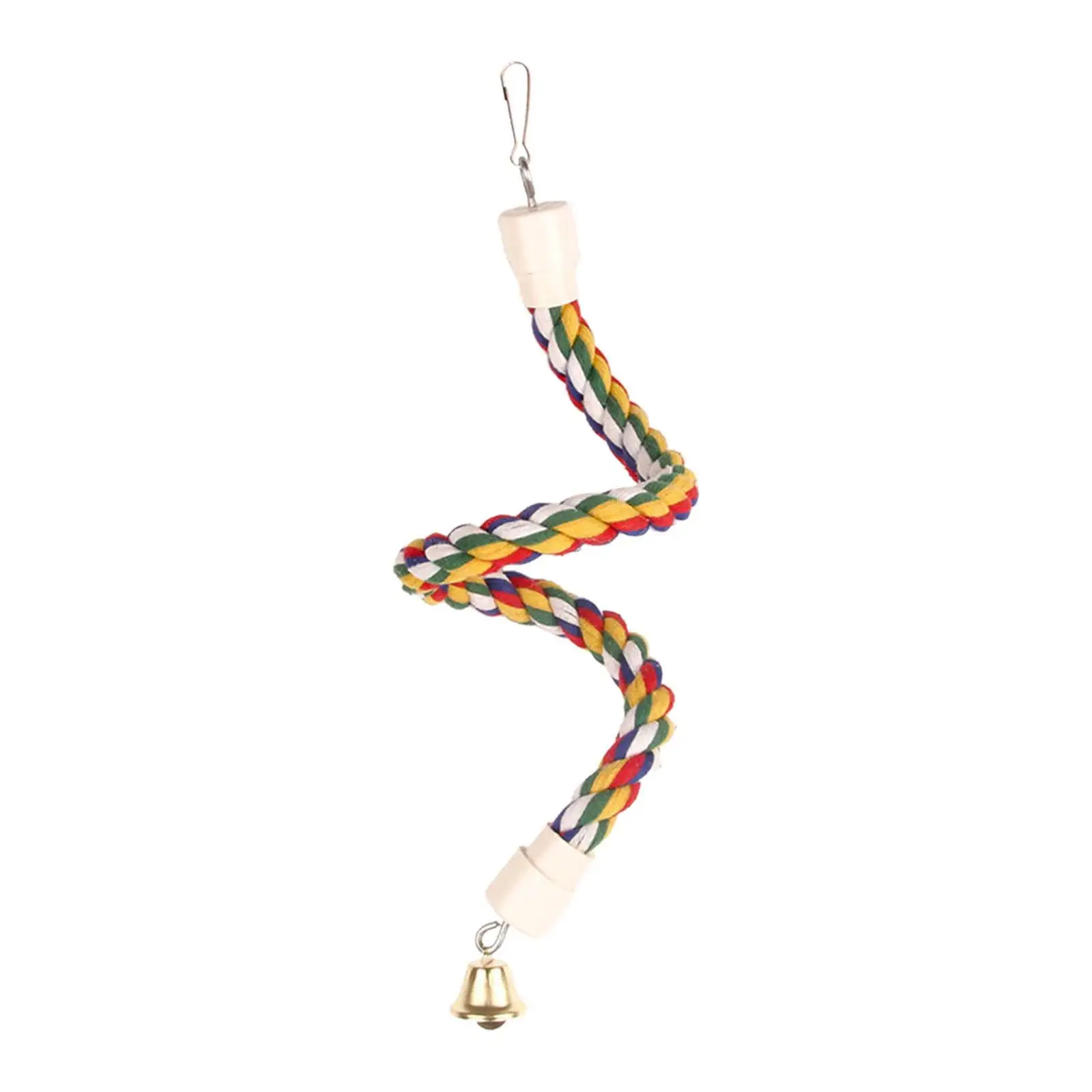 Bendable Bird Rope Perch. Parrot Climbing Rope. for Canary. Cockatoos. Cockatiels. . 19.69inch