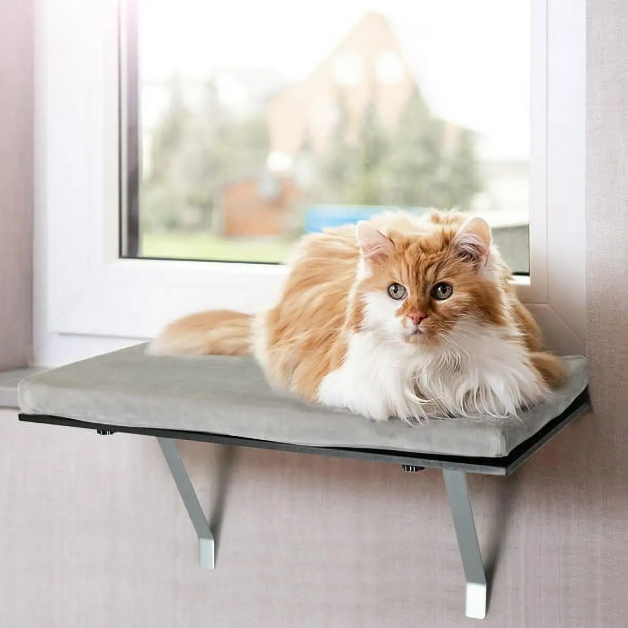 Best Pet Cat Window Perch. Cat Bed Shelf for Window Sill. Cat Window Hammock Seat for Indoor Cats. Cat Perch Window