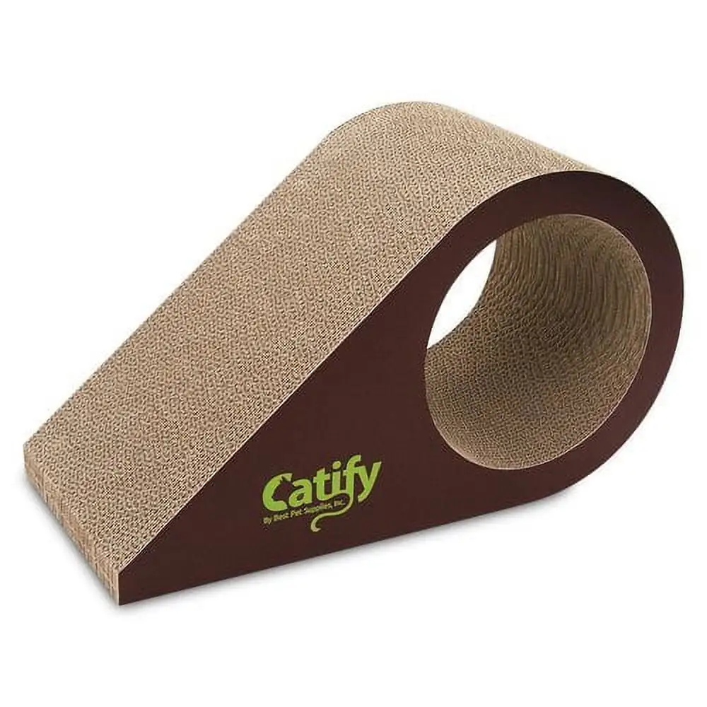 Best Pet Supplies. Inc. Catify Droplet Cardboard Cat Scratcher with Catnip